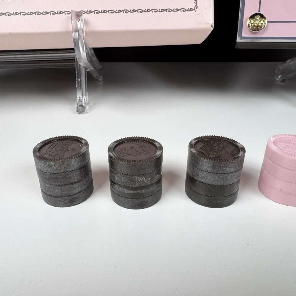 Vintage Juicy Couture Viva La Juicy Checkers Set - Read - Missing 2 Pink Pieces